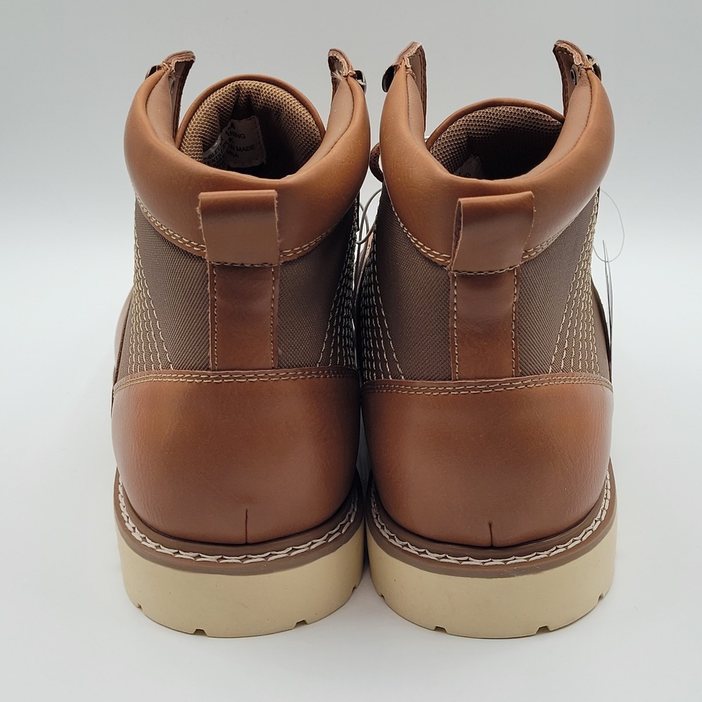 Steve Madden P-Bleekr Chukka Boot Mens Size 13 Cognac Brown Ortholite Comfort - Picture 4 of 8